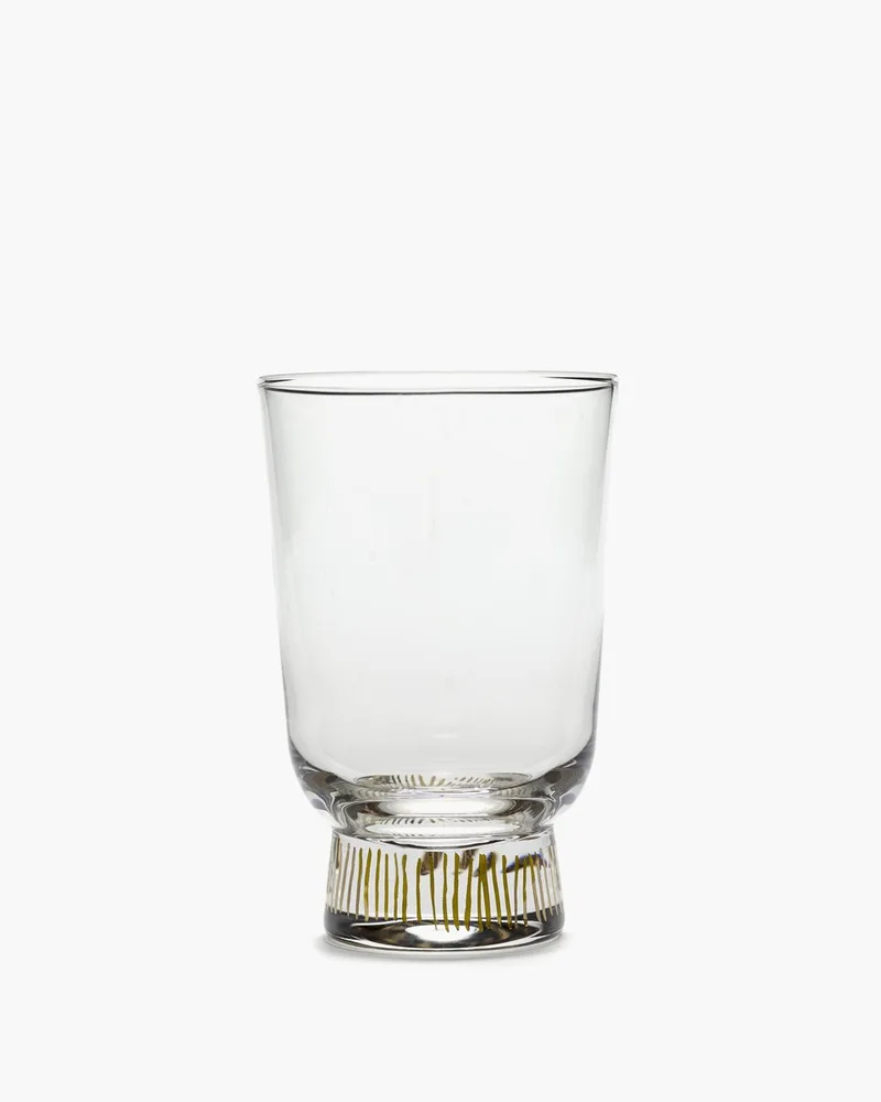 Ottolenghi Feast - Glas - Transparant/Goud - 7 Ø - 33CL - 4 stuks by Serax in Transparent – product photo