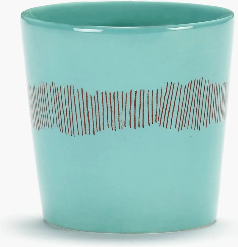 Ottolenghi Feast - Koffiekop - Azurblauw/Rood - 7 Ø - 4 stuks by Serax in Blue – product photo