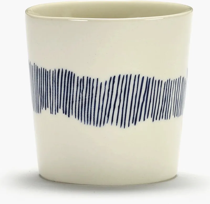 Ottolenghi Feast - Koffiekop - Wit/Blauw - 7 Ø - 4 stuks by Serax in White – product photo