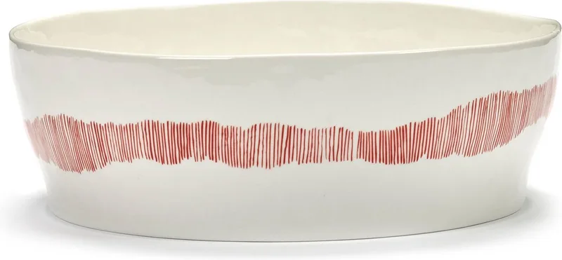 Ottolenghi Feast - Saladeschaal - Wit/Rood - 28 Ø by Serax in White – product photo