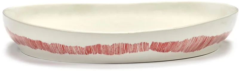 Ottolenghi Feast - Serveerkom M - Wit/Rood - 36 Ø by Serax in White – product photo