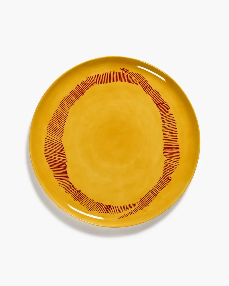 Ottolenghi Feast - Serveerschaal - Geel/Rood - 35 Ø by Serax in Yellow – product photo