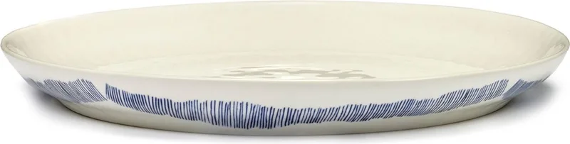 Ottolenghi Feast - Serveerschaal S - Wit/Blauw - 35 Ø van Serax in Wit – productfoto