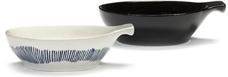 Ottolenghi Feast - Tapasschaal L - Wit/Blauw - 13 Ø - 4 stuks från Serax i Vit – produktbild