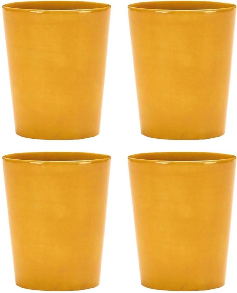 Ottolenghi Feast - Theekop - 8 Ø - 4 stuks by Serax in Yellow – product photo