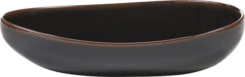 Out Of Lines By Uncharted Serveerschaal 36x17 Black Brown von Serax in Donkerbruin – Produktfoto