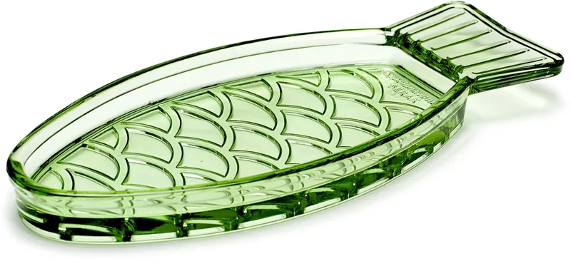 Paola Navone Fish & Fish - Schaal - 2 stuks by Serax in Green – product photo