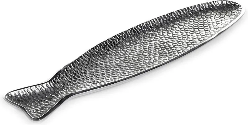 Paola Navone - Fish & Fish - Serveerschaal - L 45cm von Serax in Grau – Produktfoto