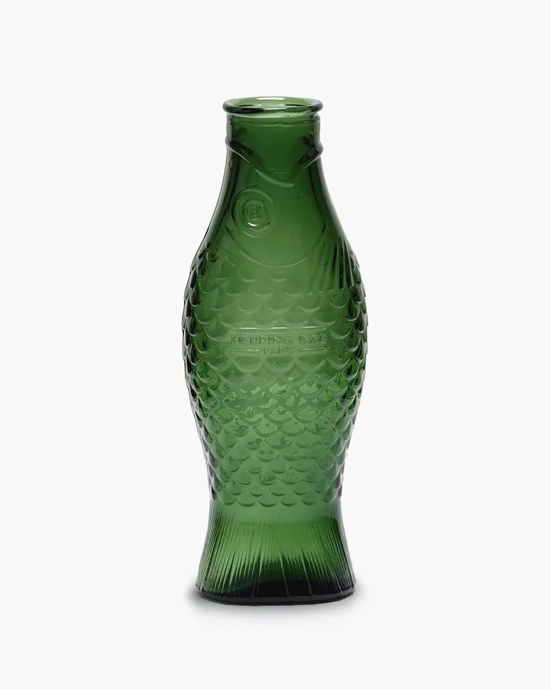 Paola Navone - Karaf 1 liter Fish & Fish van Serax in Donkergroen – productfoto