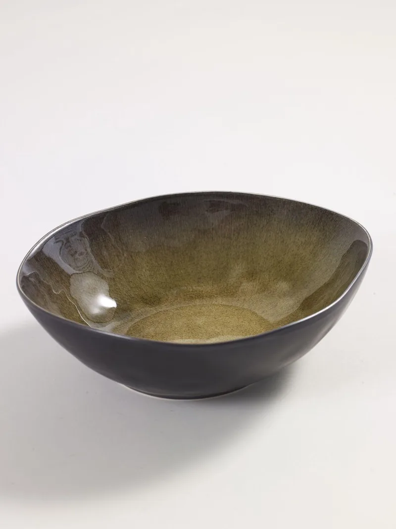 Pascale Naessens Pure - Ovale Kom - Groen - 2 stuks by Serax in Black – product photo