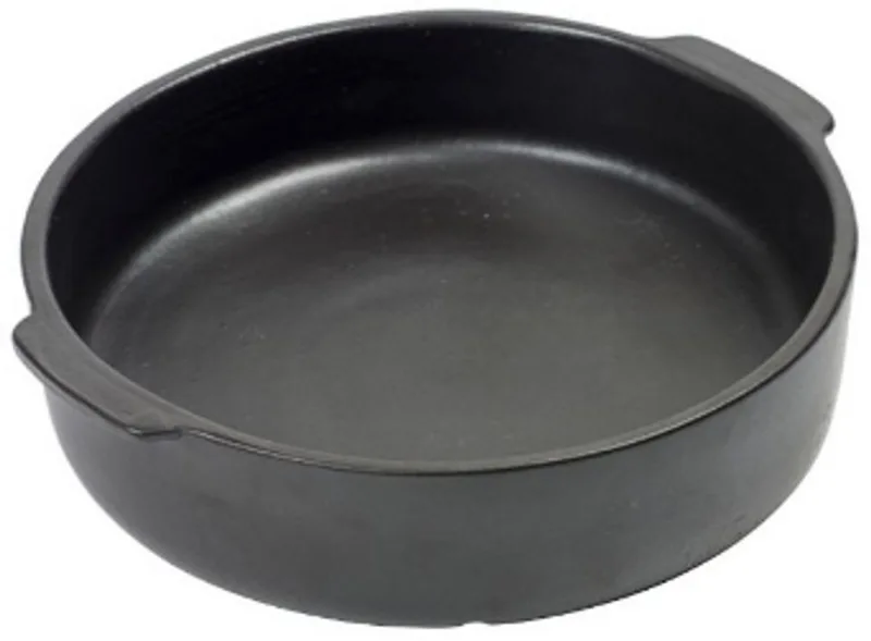 Pascale Naessens Pure - Oven-Serveerschaal L - 25 Ø von Serax in Schwarz – Produktfoto