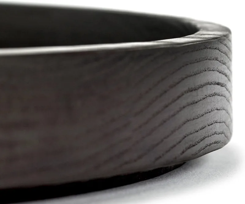 Passepartout dienblad hout rond by Vincent van Duysen - 35 cm de Serax en Noir – photo produit