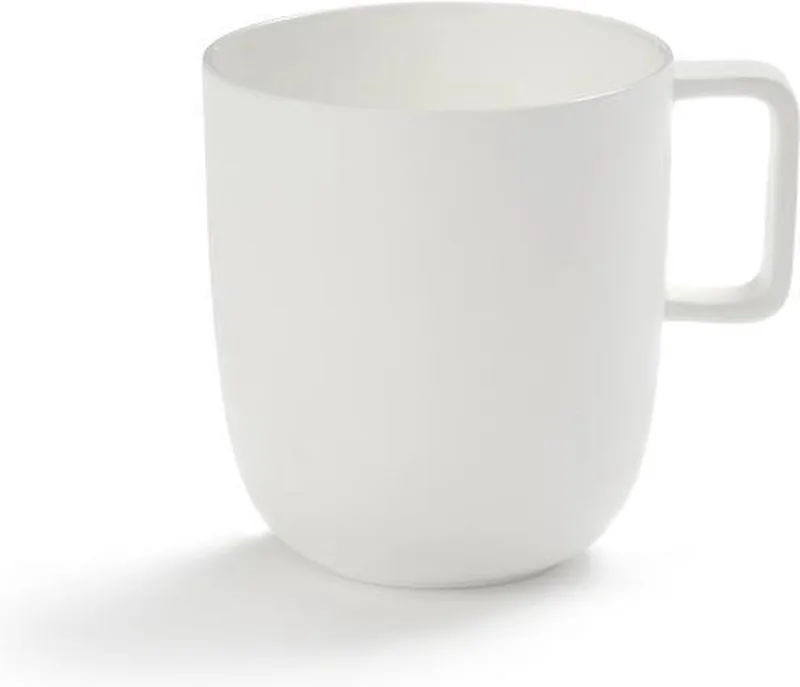 Piet Boon Base theekop m/oor D8 H9cm mat fra Serax i Hvid – produktbillede