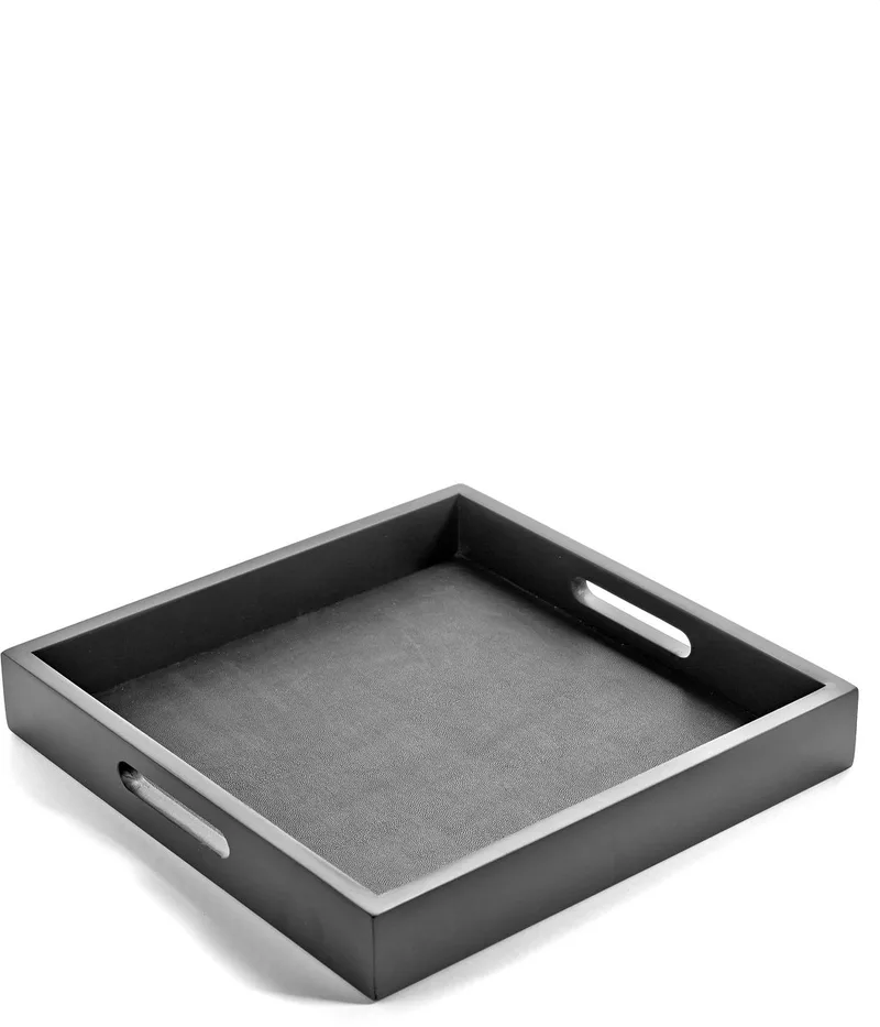 plateau 40x40cm vinyl de Serax en Noir – photo produit