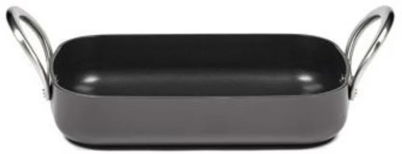 Pure by Pascale Naessens Braadslede - 30x20cm - H 6cm de Serax en Noir – photo produit