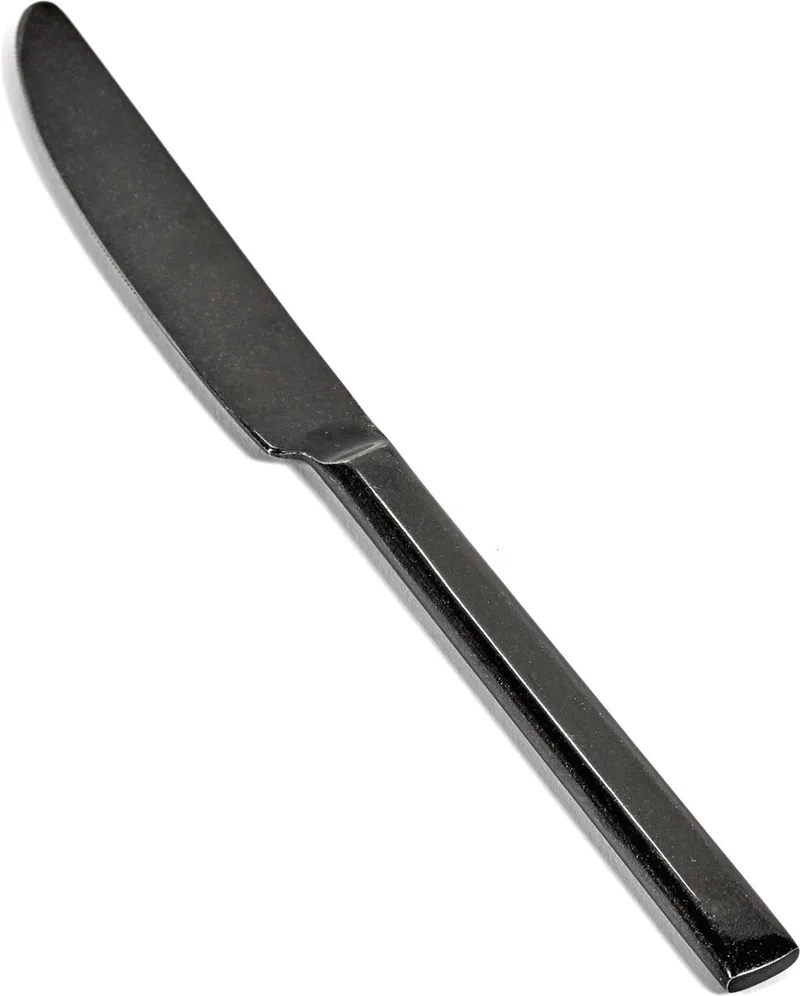 Pure by Pascale Naessens Tafelmes - 22,7cm - 6 stuks by Serax in Black – product photo