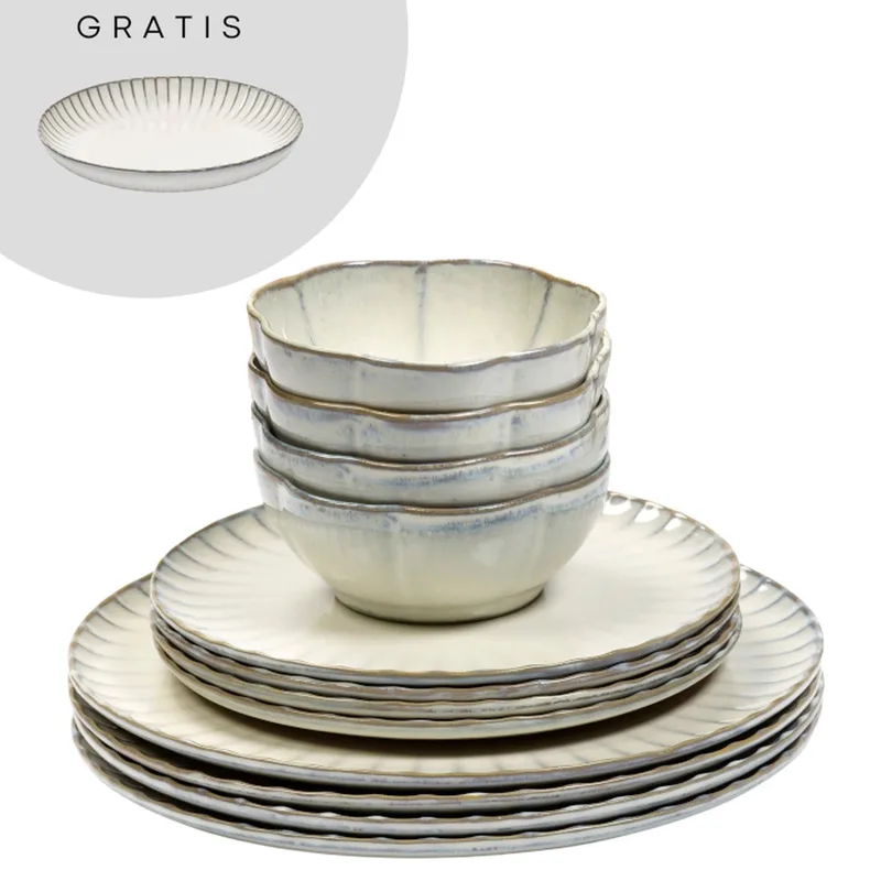 Sergio Herman Inku Serviesset (13 delig) 4 personen by Serax in White – product photo