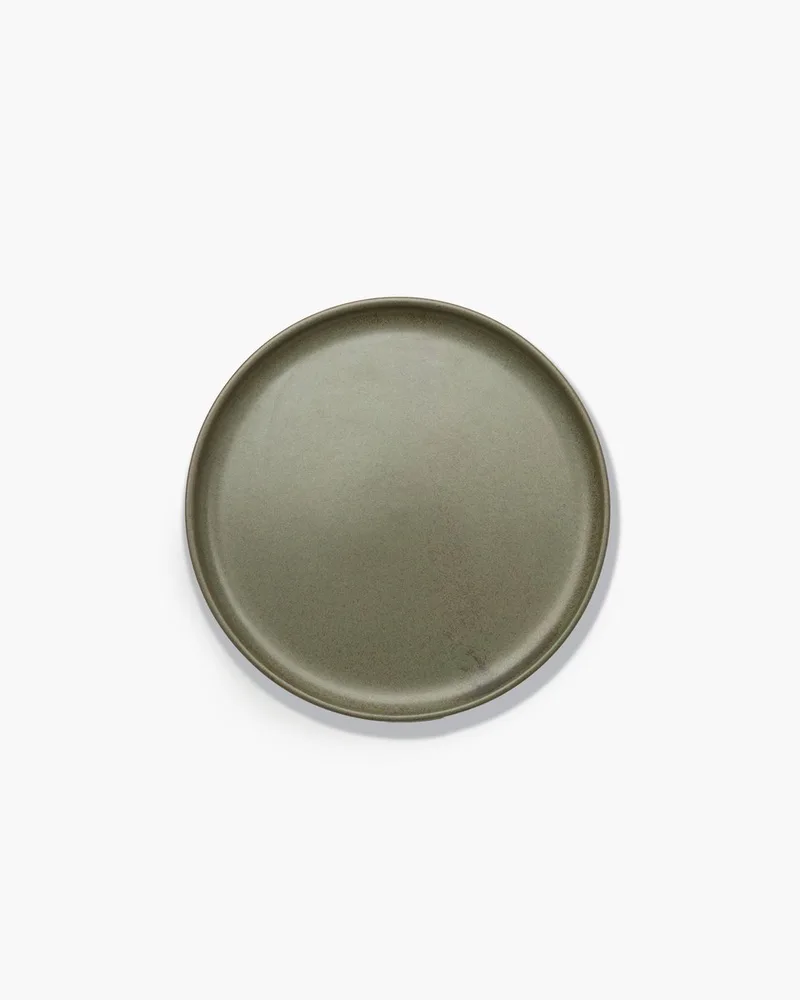 Sergio Herman Surface - Bord M - Camogroen - 24 Ø - 4 stuks by Serax in Green – product photo