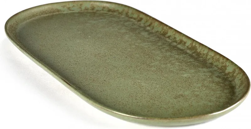 Sergio Herman Surface - Tapasschaal L - Camogroen - 4 stuks van Serax in Groen – productfoto