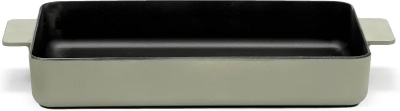 Surface by Sergio Herman - Braadslede - Gietijzer - 38x25cm - H 6cm - Camogroen von Serax in Grün – Produktfoto