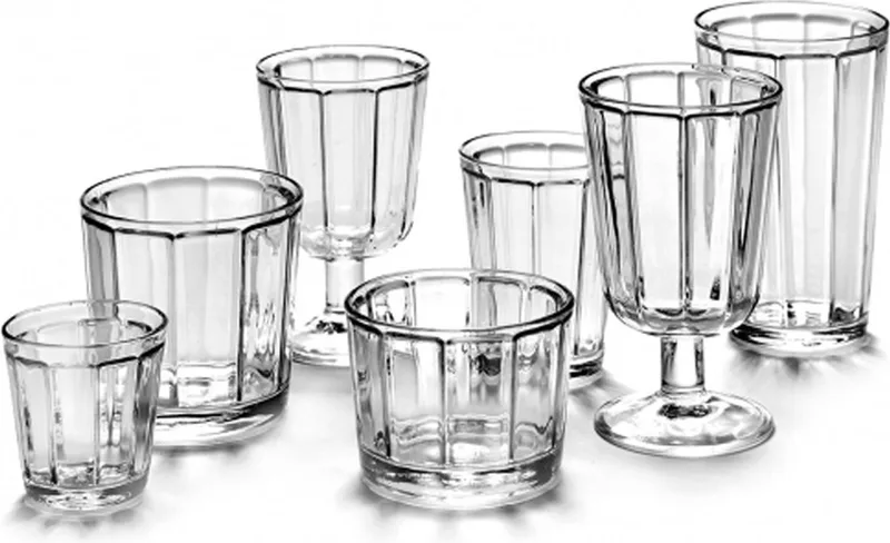 Surface by Sergio Herman Espresso glas - 10cl - 8 stuks von Serax in Transparent – Produktfoto