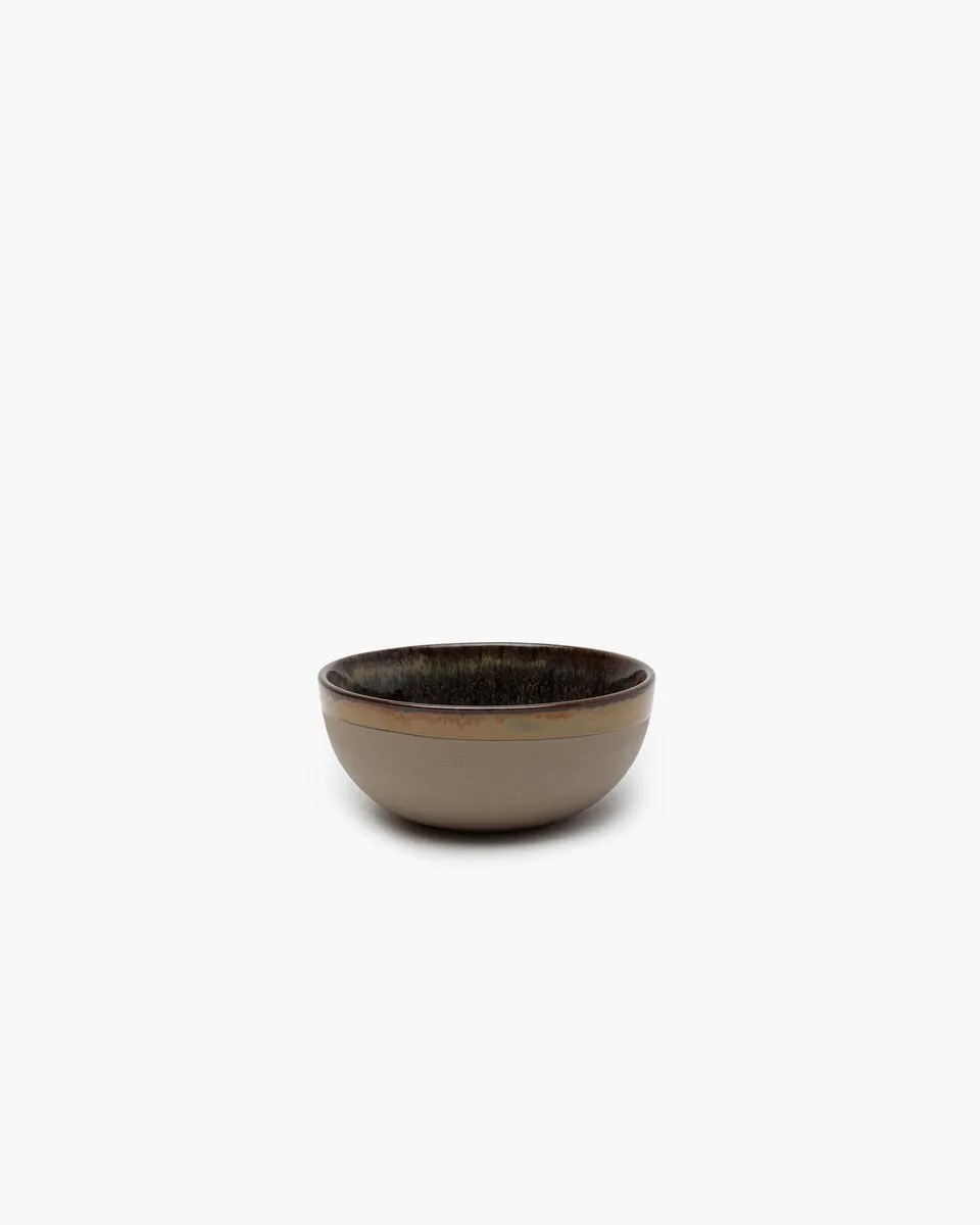Surface by Sergio Herman Kom - Large - Ø13cm x H5cm - Grijs en Indi Grey - 4 stuks van Serax in Blauw – productfoto
