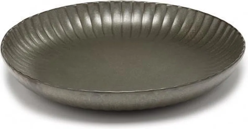 Surface By Sergio Herman Serveerschaal Inku Groen-Brons D 32 cm H 5 cm von Serax in Grün – Produktfoto