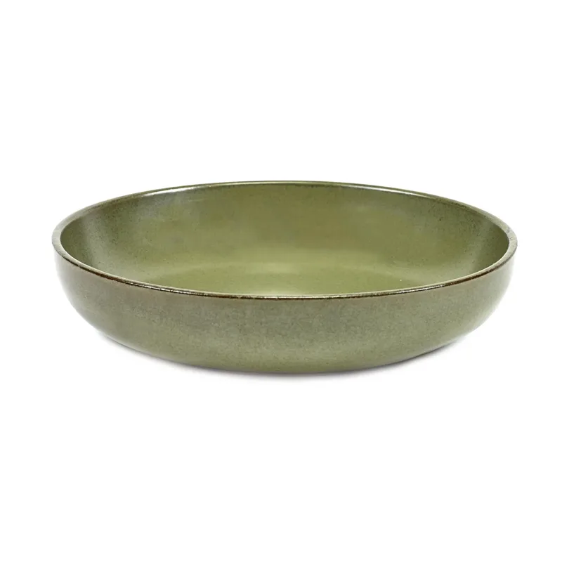 Assiette creuse Surface 19 cm Camogreen de Serax – photo produit