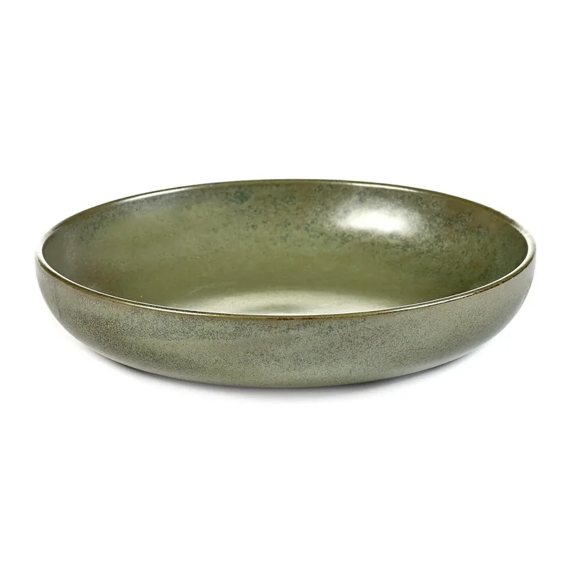 Assiette creuse Surface 21 cm Camogreen de Serax – photo produit