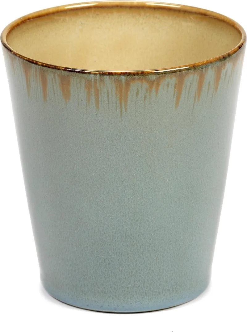 Terres de Rêves Beker - Ø8,5 x H9,5 - Smokey Blue / Misty Grey - 8 stuks de Serax en Smokey blue, Misty grey – photo produit