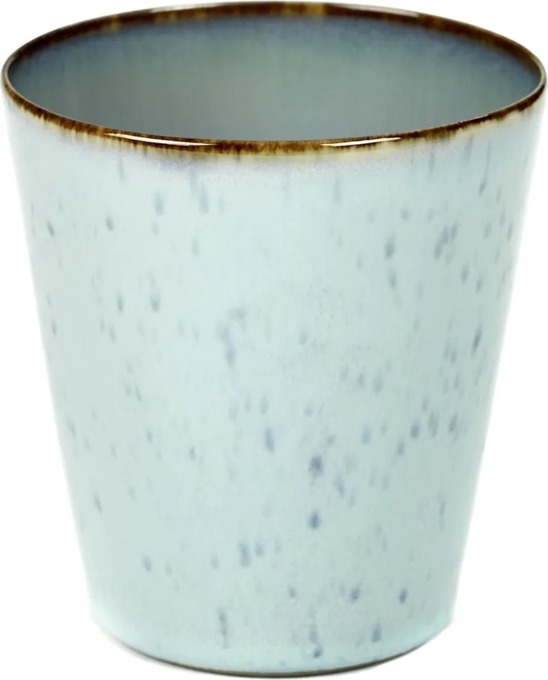 Terres de Rêves by Anita Le Grelle Beker - M - D8,5x9,5 cm - Light blue/Smokey blue von Serax in Light blue smokey blue – Produktfoto