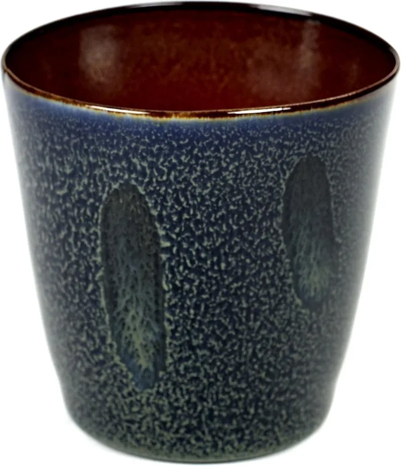 Terres de Rêves by Anita Le Grelle Beker - S - D7x7,5 cm - Dark blue/rust by Serax in Dark blue rust – product photo