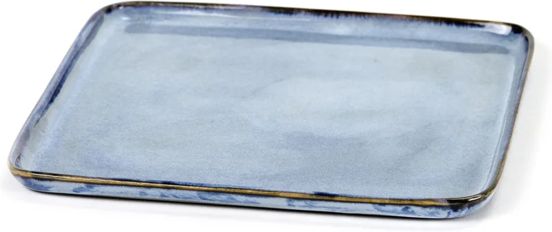 Terres de Rêves by Anita Le Grelle - Bord Vierkant - S - 17,5 x 17,5 x H1cm - Blauw by Serax in Blue – product photo