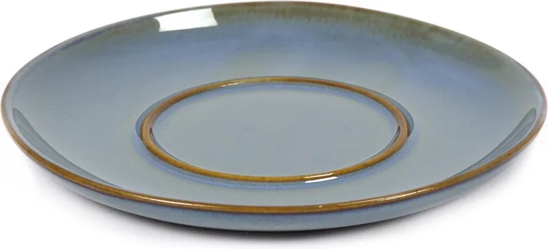 Terres de Rêves by Anita Le Grelle Schotel voor espresso- en theekop - Ø13,5x1,2 cm by Serax in Smokey blue – product photo