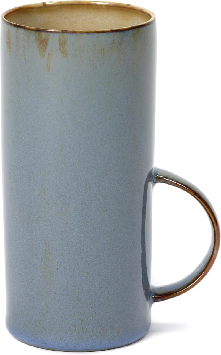 Terres de Rêves by Anita Le Grelle Theekop - Ø6xH13 cm - Misty Grey/Smokey Blue de Serax en Smokey blue – photo produit