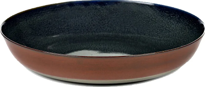 Terres de reves diep bord 21 cm - 2 stuks från Serax i Darkblue, Rust – produktbild