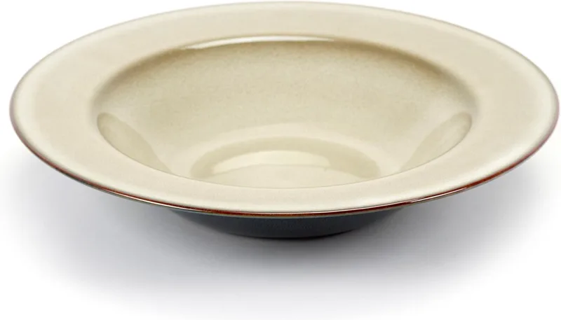 Terres de Rêves Pastabord - Ø27,3 cm - Misty Grey - 2 stuks by Serax in Misty grey, Dark blue – product photo