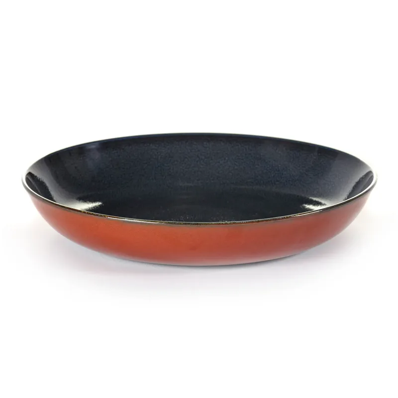 Terres de Rêves Pastateller 23,5cm Dark blue-rust fra Serax – produktbillede