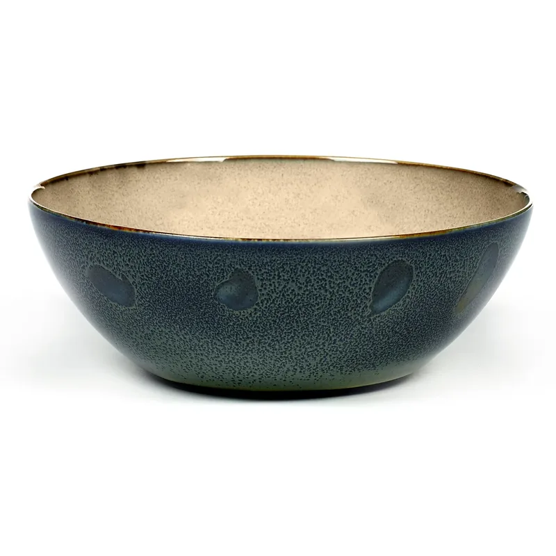 Terres de Rêves Schale XL Misty grey-dark blue de Serax – photo produit