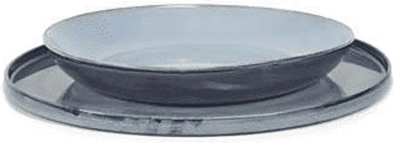 Terres de Reves - Serveerschaal 29cm D. Blue/light bl von Serax in Blau – Produktfoto