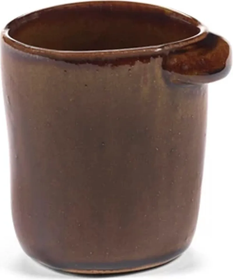 Uncharted Out of Lines beker zonder oor 25cl ocher de Serax en Marron – photo produit