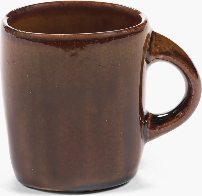Uncharted Out of Lines koffiekop 22cl (set van 2) by Serax in Ocher – product photo
