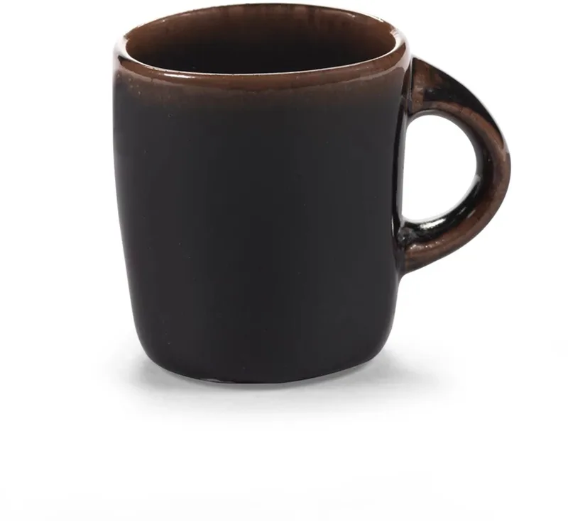 Uncharted Out of Lines koffiekop 22cl zwart van Serax in Bruin – productfoto