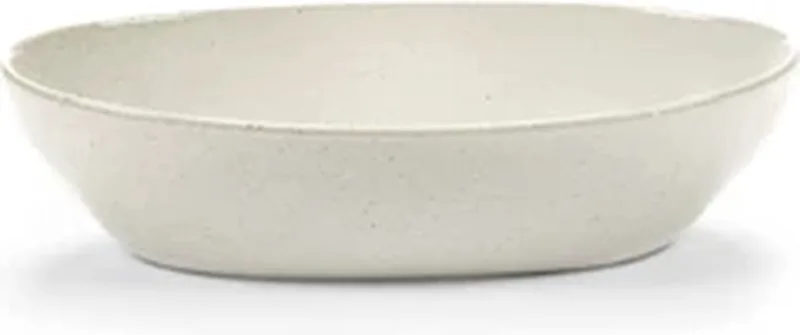 Uncharted Out of Lines ovale bowl 23x12cm H5.5cm off white von Serax in Weiß – Produktfoto