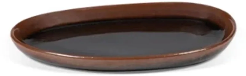 Uncharted Out of Lines plat bord 14x10.5cm zwart by Serax in Brown – product photo