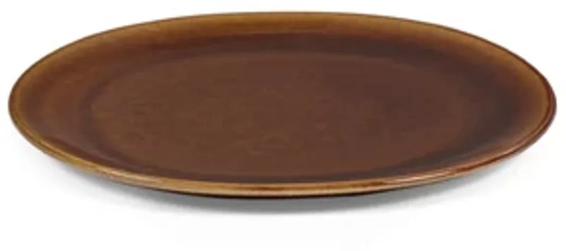 Uncharted Out of Lines plat bord 27.5x24.5cm ocher by Serax in Brown – product photo