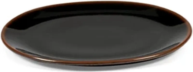 Uncharted Out of Lines plat bord 27.5x24.5cm zwart fra Serax i Brun – produktbillede