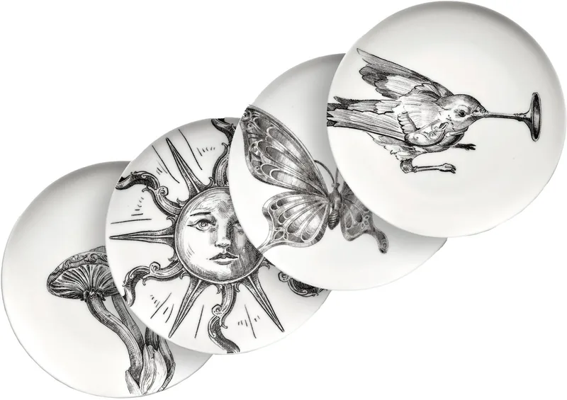 Unity By Tomorrowland Ontbijtbord Ø12 Set Van 4 by Serax in White – product photo