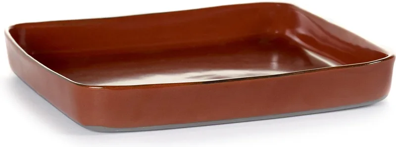 VIERKANT BORD 18X18 H2,4 CM by Serax in Rust – product photo