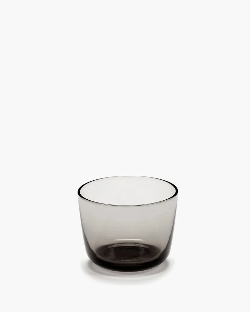 Vincent Van Duysen Cena glas laag D8cm H6cm smokey grey (set van 4 stuks) by Serax in Grey – product photo